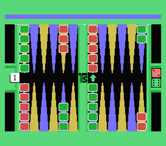 Backgammon back cover for MSX